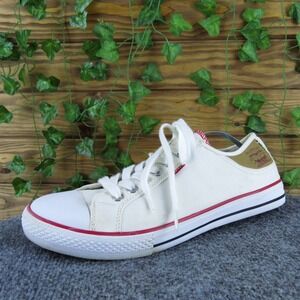 Levi's Men Low Top Sneaker‎ White Canvas Size 11 Medium  Used 2025